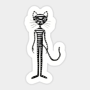 Striped cat Sticker